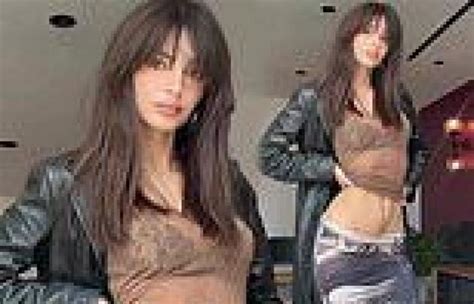 Emily Ratajkowski Flaunts Her Toned Abs In A Racy Sheer Top And