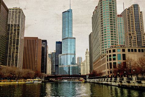Down The Chicago River Trump Tower Photograph By Debbie Orlando