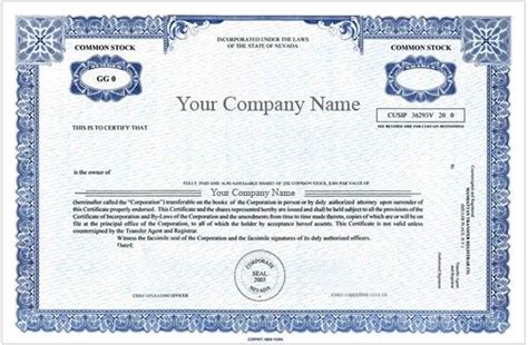 Corporate Bond Certificate Template 1 Templates Example Templates