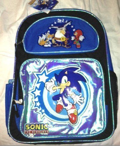 16 Sonic The Hedgehog Large Backpack Tote Bag School By Animations