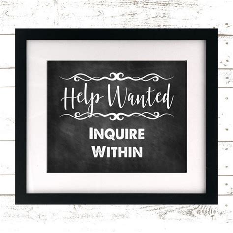 help wanted printable sign help wanted sign help wanted etsy