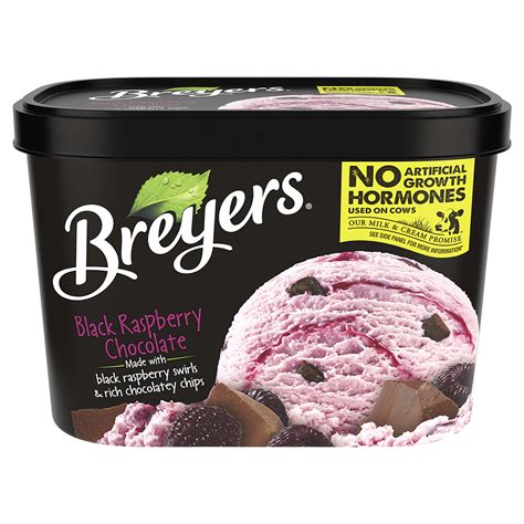 Breyers Original Black Raspberry Chocolate Frozen Dairy Dessert 48 Oz