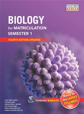 Tutorial question for semester 1. Biology for Matriculation Semester 1 | Oxford Fajar ...