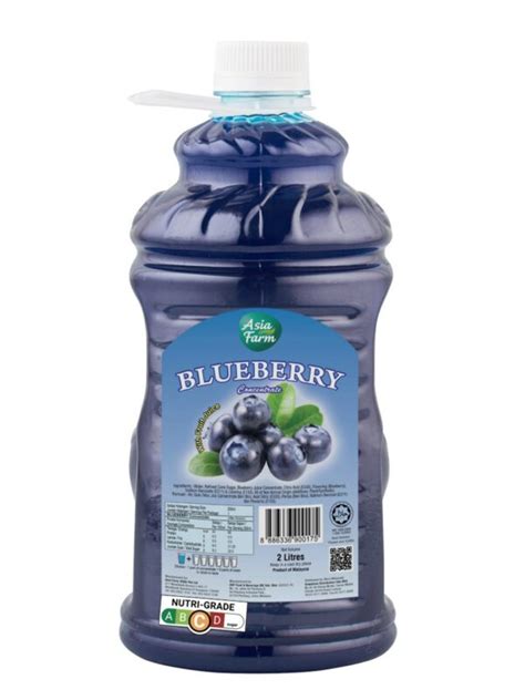 Asia Farm Blueberry Concentrate 2l Singapore Food United