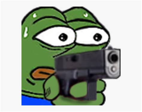 Special thanks to my brothers for voicing lines! Pepe Gun - Monkagun Emote, HD Png Download - kindpng