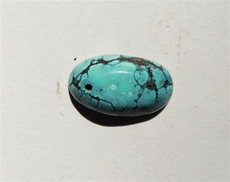 Turquoise Drilled Cabochon Oval Shape Natural Gemstone 19x11x5 Mm From