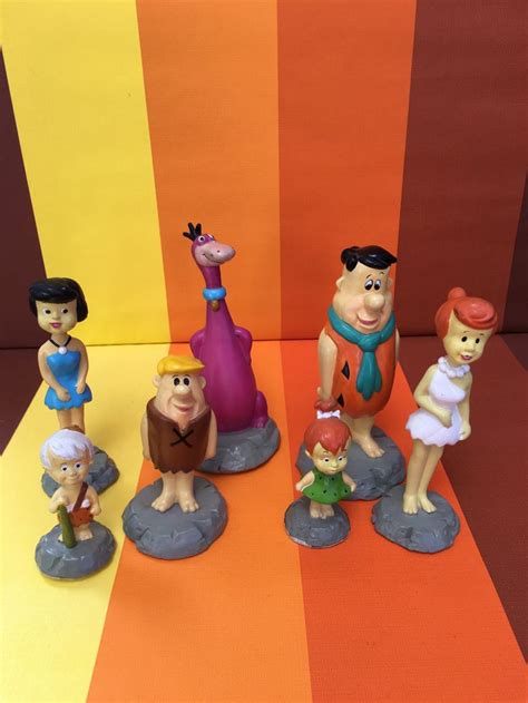 Vintage Flintstones Dolls Hanna Barbera Fred Wilma Pebbles Etsy