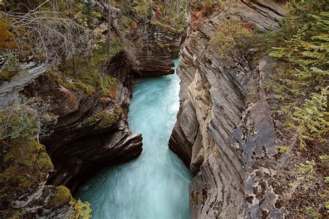 ジャスパー国立公園内にあるアサバスカ滝の荘厳な渓谷 写真背景 無料ダウンロードのための画像 Pngtree