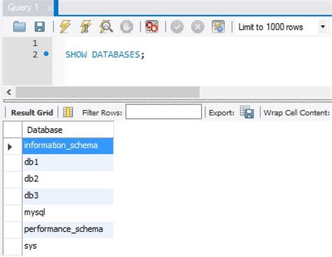 How To List Mysql Databases Using Show Databases Dba Diaries 67680
