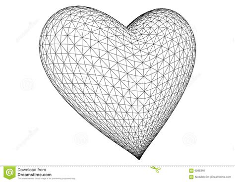 3d Rendered Heart Vector Royalty Free Stock Image Image 6085346