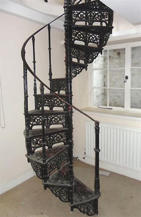 For Sale Ornate Antique Victorian Cast Iron Spiral Staircase Salvoweb