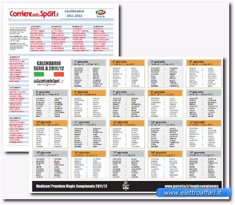 Calendario Serie A In Pdf Da Stampare