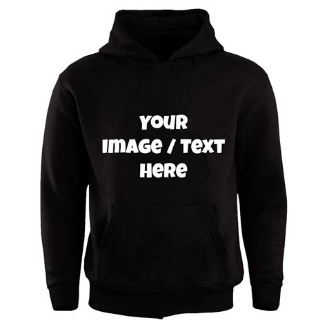 Personalised Kids Hoodie Custom Printed Hoody Childrens Hooded Jumper