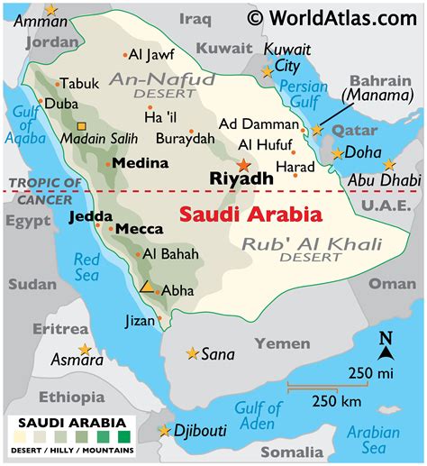 Saudi Arabia Map Political Map Of The Saudi Arabia Colorful Saudi