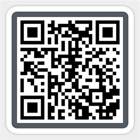 Buy QR Code Funny Rick Rolled Meme Vinyl Sticker Online At Desertcart UAE