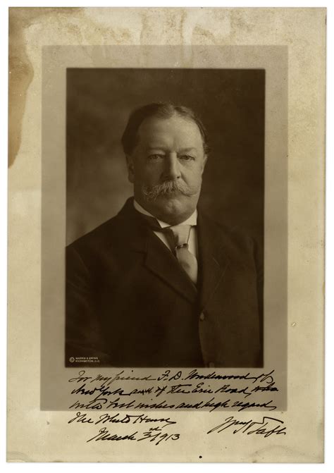 Lot Detail - President William H. Taft Photograph Signed as President -- Signed on His Last Day 