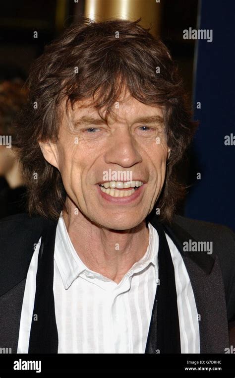 Singer Mick Jagger Arrives For The World Charity Premiere Of Alfie At