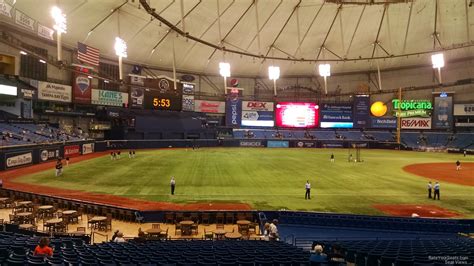 Tropicana Field Seating Chart Section Two Birds Home
