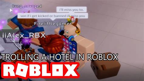 Trolling A Hotel In Roblox Youtube