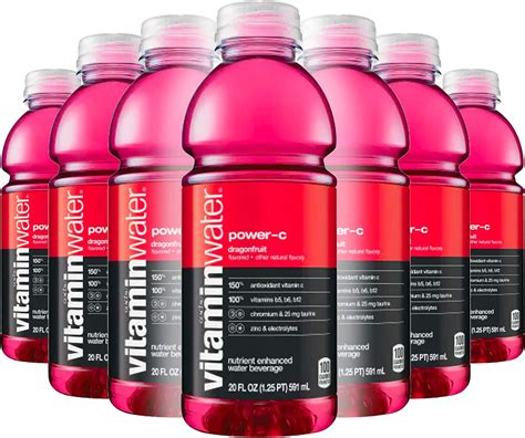 Vitamin Water Dragonfruit Power C 20oz Bottle 2 Pack Of 6 Total Of 120 Oz Amazon Ca