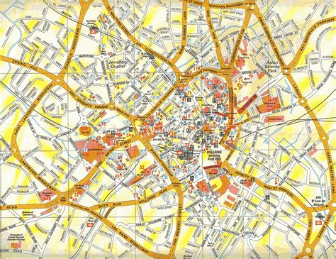 Map Of Birmingham Travelsmapscom