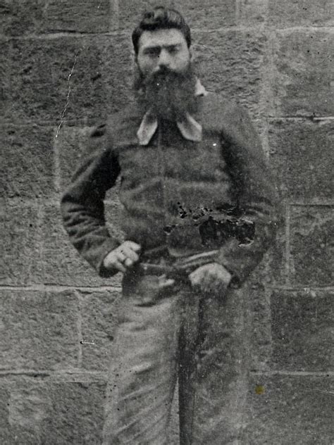 An early image of bushranger ned kelly in his armour suit. 'Disgraceful': Site where Kelly killed three cops ...