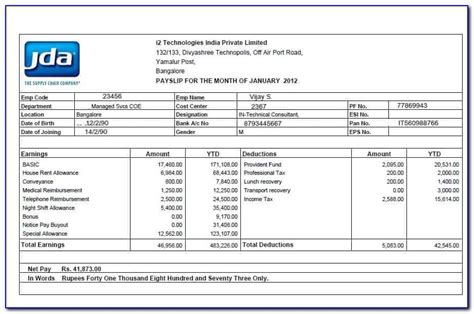 Sample Payslip Format In Excel Philippines Peso Imagesee