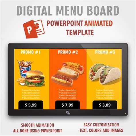 Digital Menu Board Templates Enhancing Your Restaurant S Visual Appeal