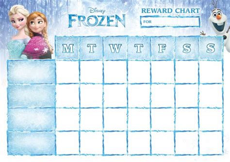 Printable Frozen Behavior Charts Printable Jd