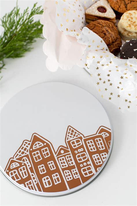 Browse svg vectors about christmas term. DIY Cookie Tin + Free SVG Gingerbread House File for Your ...
