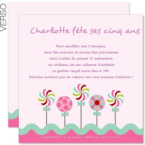 Pour cela nous avons mis à votre disposition une jolie carte d'invitation pour ses 6 ans. Carte Invitation Anniversaire Fille 6 Ans Awesome Carte ...
