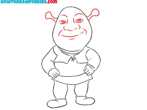 How To Draw Shrek Easy Drawing Tutorial For Kids