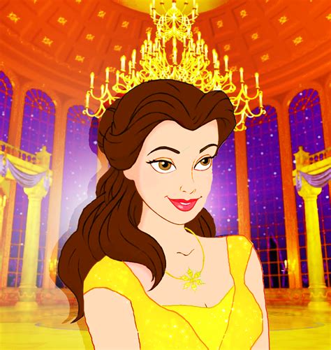 Animated Belle In Live Action Ballgown Disney Princess Fan Art
