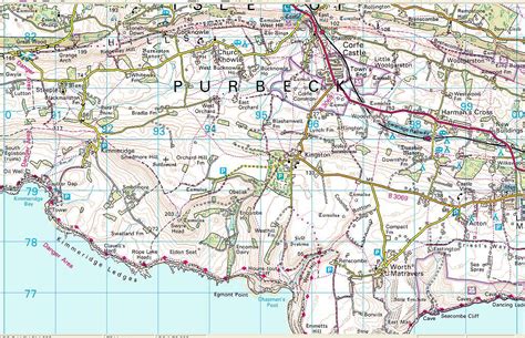 Isle Of Purbeck Map Eyair Flickr