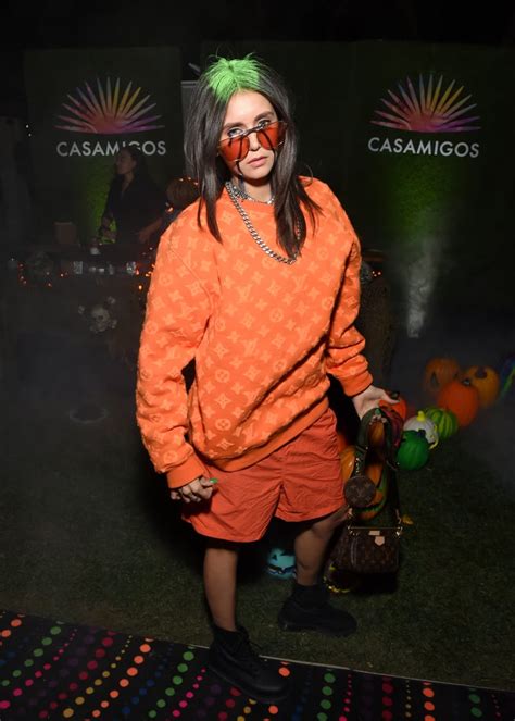 Nina Dobrev Dressed Up As Billie Eilish For Halloween Popsugar Fashion