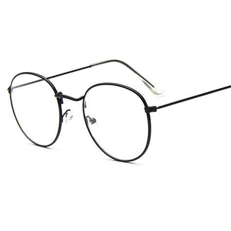 custom myopia 2017 fashion round glasses frames women men optical brand design vintage eyewear