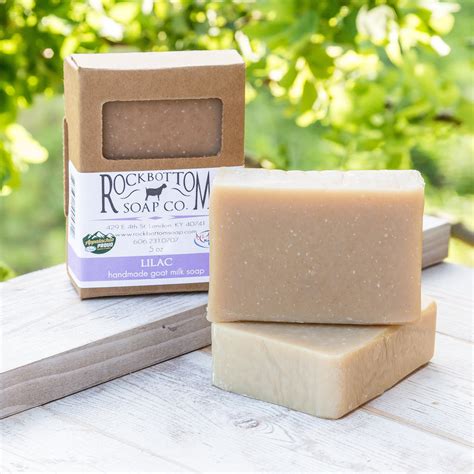Handmade Lilac Goat Milk Soap Rock Bottom Soap