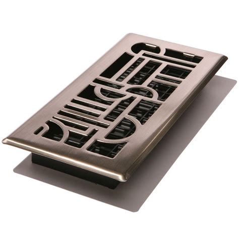 These registers have a built in fully functional damper to allow you to control the airflow to your. 4 in. x 8 in. Brushed Nickel Scroll Floor Register-SPH408-NKL - The Home Depot