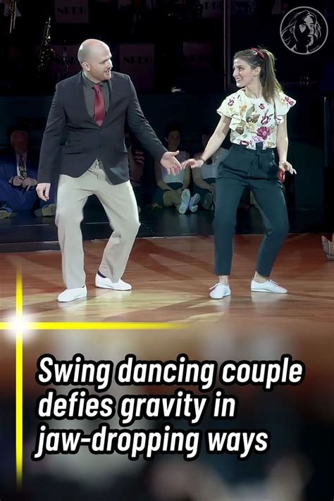 Two People Dancing On A Dance Floor With The Caption Saying Swing