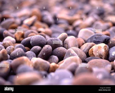 Stones Beach Pebbles Clear Patten Sculptural Stock Photo Alamy
