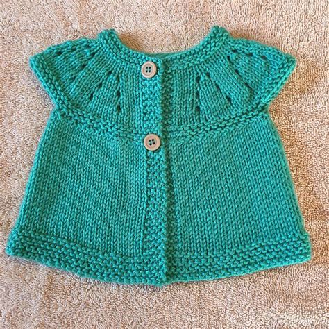 All In One Baby Cardigan Knitting Pattern Weave Crochet