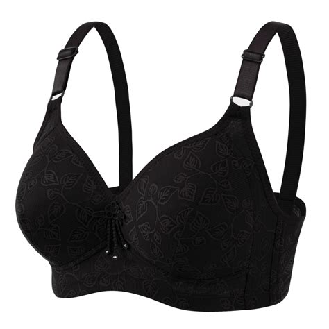Women Big Size Bra Wireless Push Up Bra Big Cup For Big Breasted Women Fat Full Coverage Plaid