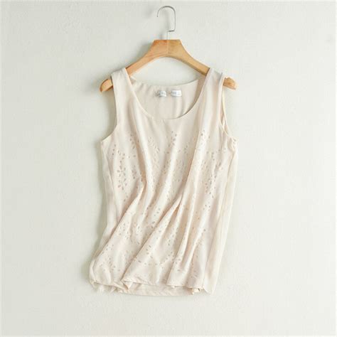 summer womens sexy hollow out chiffon tank tops women loose vests sleeveless tank tops s m l