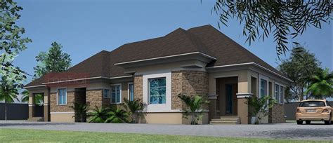 Contemporary Nigerian Residential Architecture Bedroom Bungalow