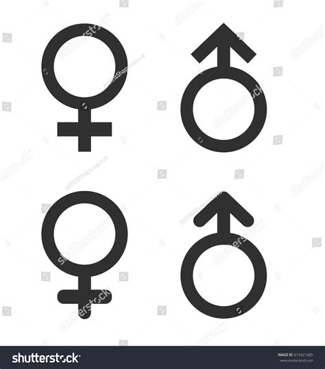Gender Sexual Orientation Icons Isolated On Stock Vector Royalty Free