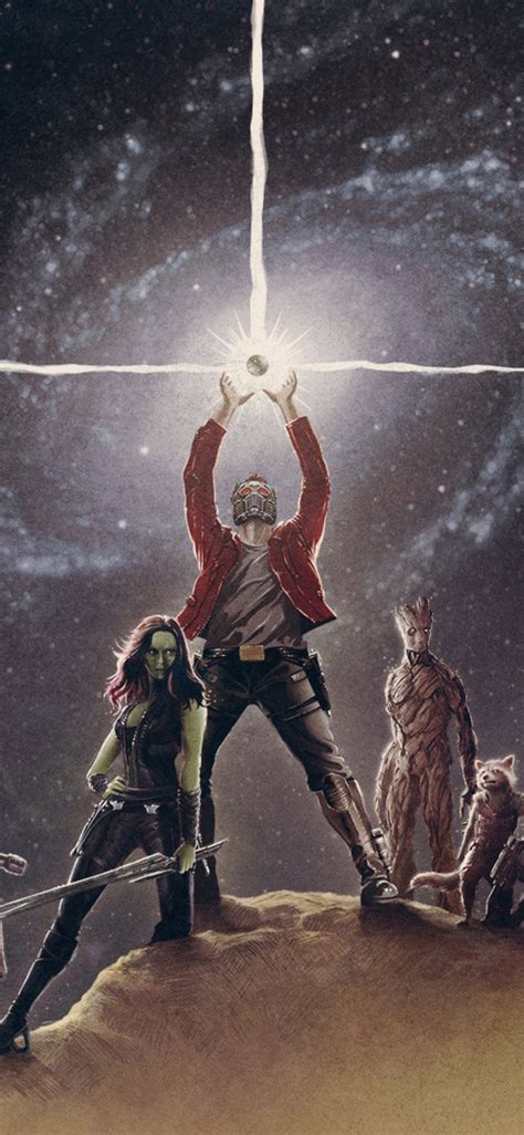 1125x2436 Marvel Guardians Of The Galaxy Artwork Iphone Xsiphone 10