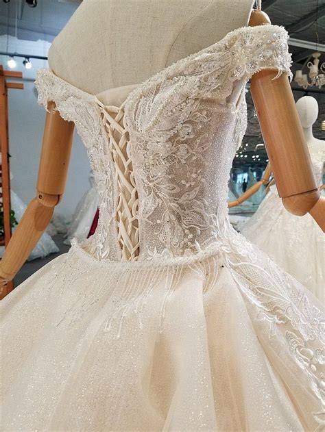 Bridal One Shoulder Slim Simple Luxury Trailing Wedding Dress 854001