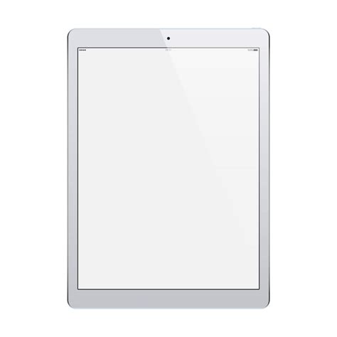 Premium Vector Tablet Grey Color With Blank Touch Screen Isolated On