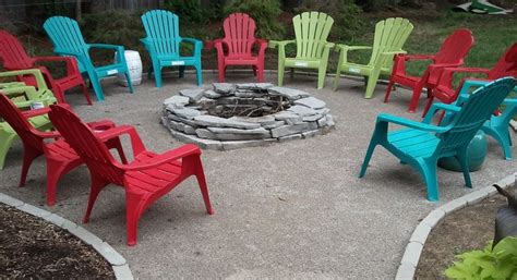 Adirondack chairs have been around for over a century, though the high backs, slanted seats, and wide armrests have changed very little over the years. Fire pit seating, Adirondack chairs and Fire pits on Pinterest