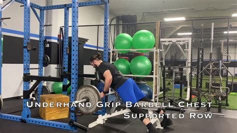 Barbell Underhand Grip Chest Supported Row Youtube